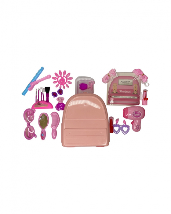 Mini rucsac plastic cu accesorii de infrumusetare [3]