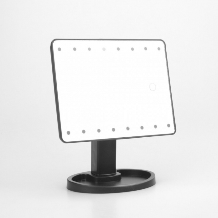 Oglinda make-up, led, cu touch, rotativa 360° [4]