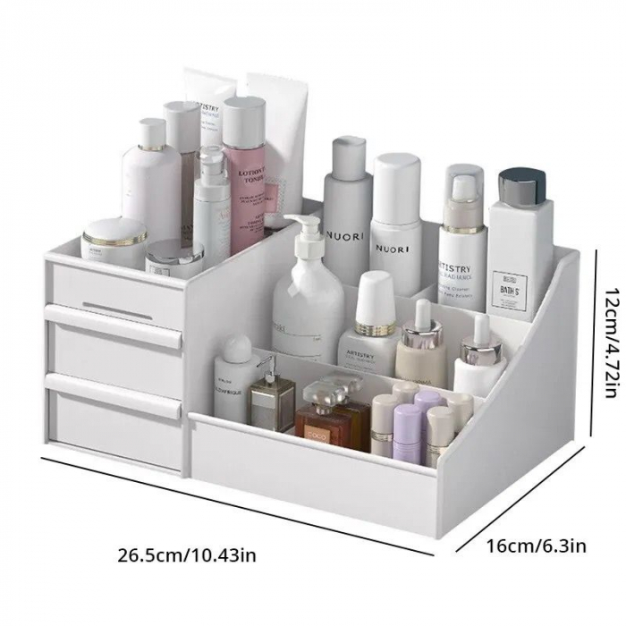 Organizator cosmetice, cu 6 spatii depozitare, 26x16x12 cm [1]