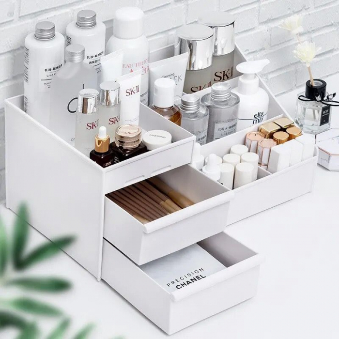 Organizator cosmetice, cu 6 spatii depozitare, 28.5x17.5x12.5 cm [10]