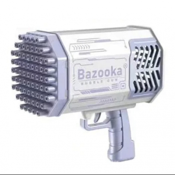 Pistol cu bule, 69 de gauri, luminate si cu sunet, producere automata a bulelor, Bazooka [3]