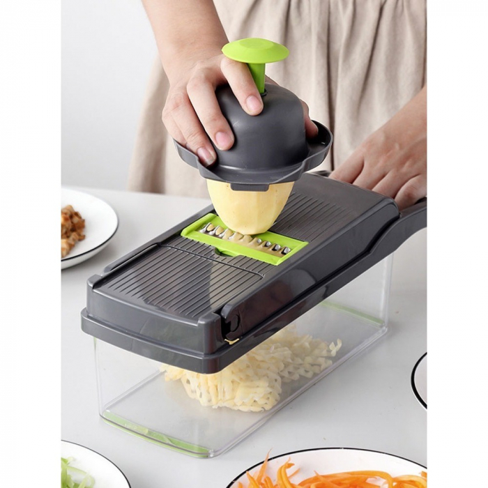 Razatoare multifunctionala legume si fructe, 15pcs, lame inox si maner plastic [5]