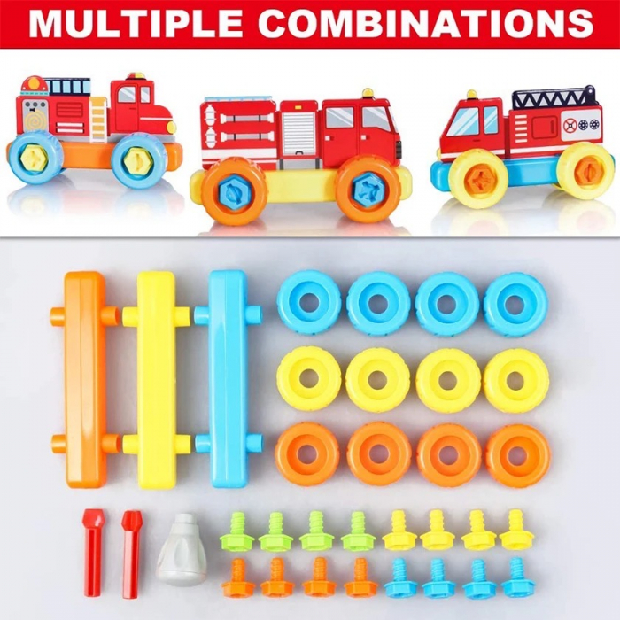 Set 3 masini de jucarie, macheta de asamblat, 3 modele diferite [4]