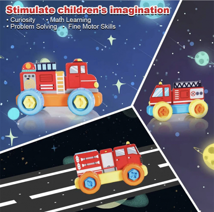 Set 3 masini de jucarie, macheta de asamblat, 3 modele diferite [3]