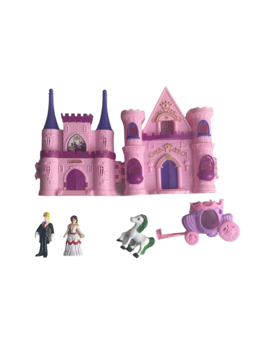 Set castel de jucarie, cu trasura si ponei, printesa si print, Home Sweet [2]