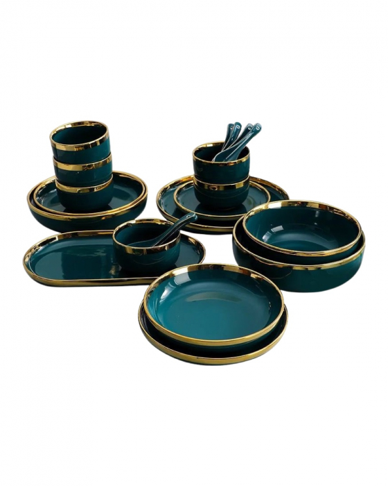 Set vesela bucatarie, ceramica, model elegant, 26 piese [15]