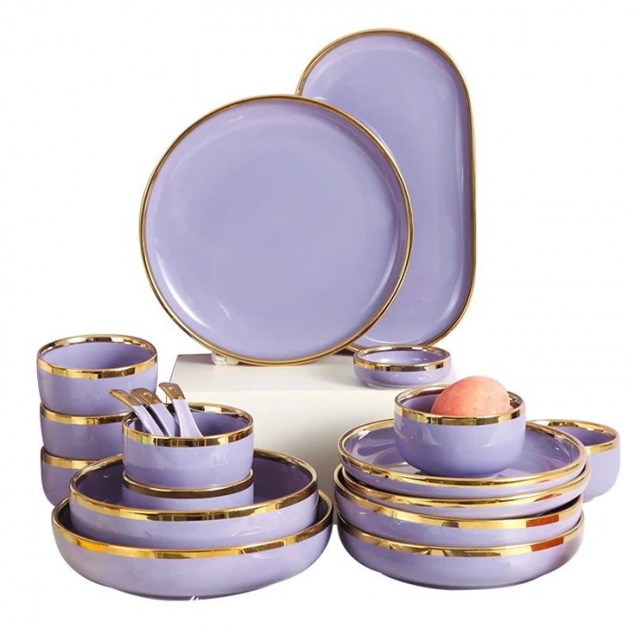 Set vesela bucatarie, ceramica, model elegant, 26 piese [5]