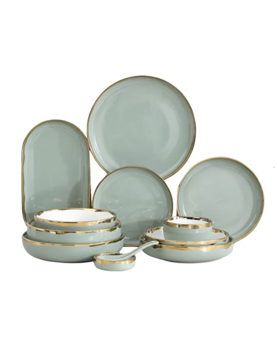 Set vesela bucatarie, ceramica, model elegant, 26 piese [18]