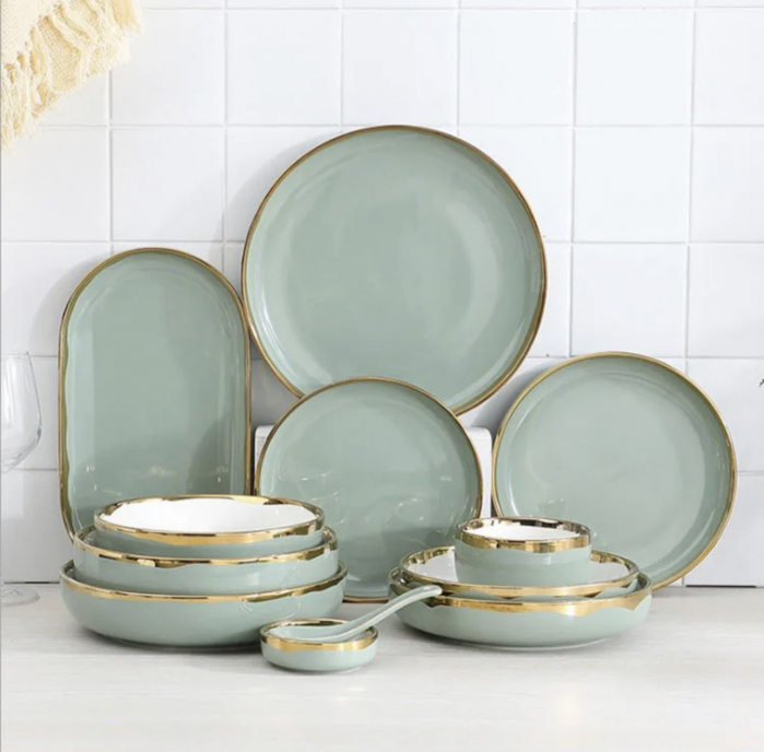 Set vesela bucatarie, ceramica, model elegant, 26 piese [10]