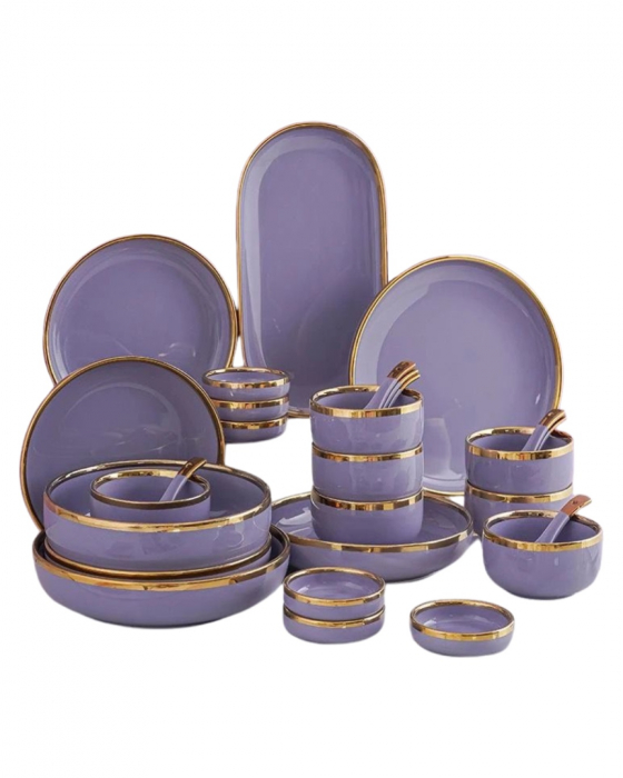 Set vesela bucatarie, ceramica, model elegant, 26 piese [16]