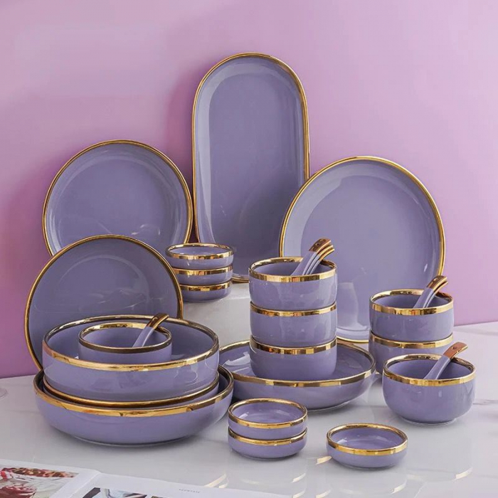 Set vesela bucatarie, ceramica, model elegant, 26 piese [19]