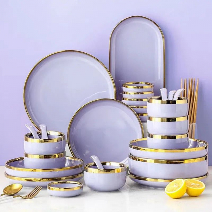 Set vesela bucatarie, ceramica, model elegant, 26 piese [4]