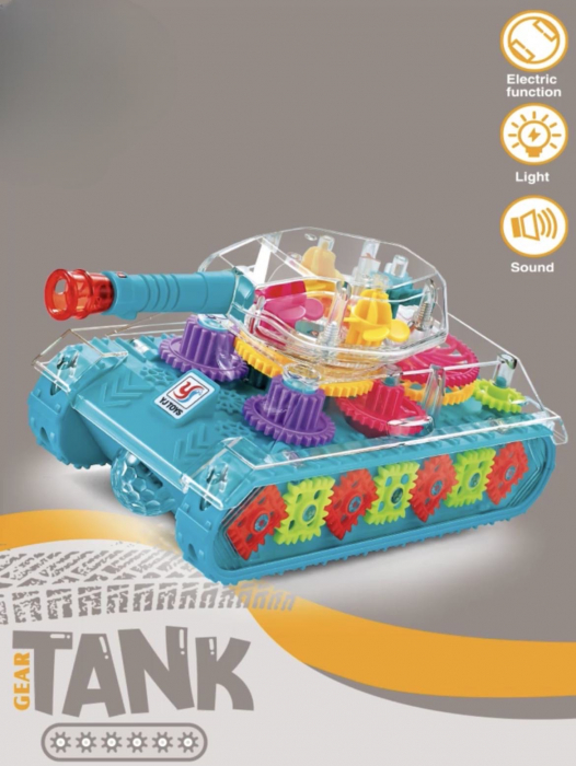 Tanc interactiv, carcasa transparenta, cu lumini [3]