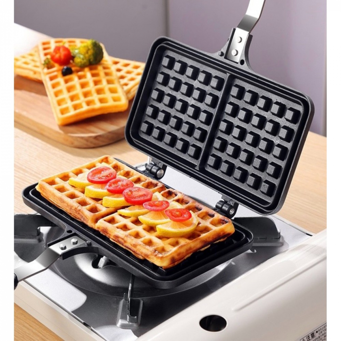 Tigaie vafe sau gofre, 2 vafe, 35 cm [4]