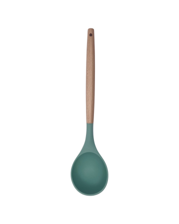 Set ustensile bucatarie din silicon, cu maner rezistent din bambus [1]
