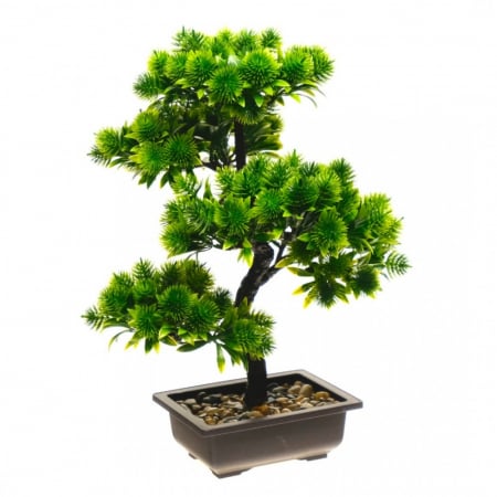 Decor - Bonsai decorativ artificial, in ghiveci, 40 cm