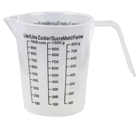 Bucatarie - Cana gradata, plastic, 1L