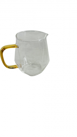 Cani, cesti si pahare - Cana sticla, cu maner, model minimalist, pentru servit, 350 ml