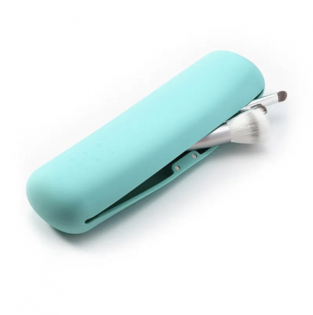 Husa din silicon tip portfard, pentru pensule machiaj, ideala pentru calatorii, inchidere magnetica [13]