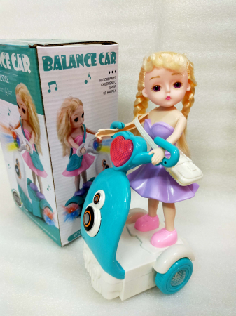 Jucarie interactiva, fetita pe scooter, cu lumini si muzica [1]