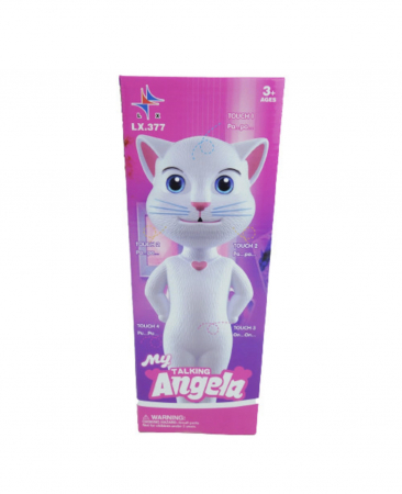 Jucarie Talking Angela, pisica vorbitoare, cu sunete la atingere, 30 cm [2]
