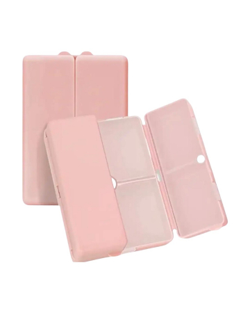 Organizator medicamente cu 7 compartimente, inchidere magnetica, roz [7]