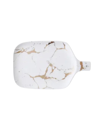 Platou ceramica cu maner, model marmura, 25.5x15.5 cm [7]