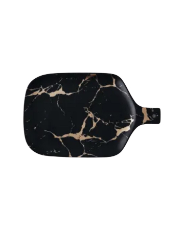 Platou ceramica cu maner, model marmura, 25.5x15.5 cm [6]