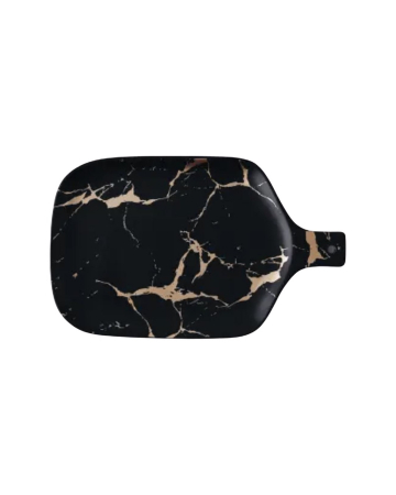 Produse - Platou ceramica cu maner, model marmura, 32x19.5cm