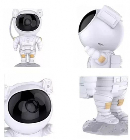 Proiector astronaut cu joc de lumini stele si galaxii, alb, Astronaut Starry Sky Projector [5]