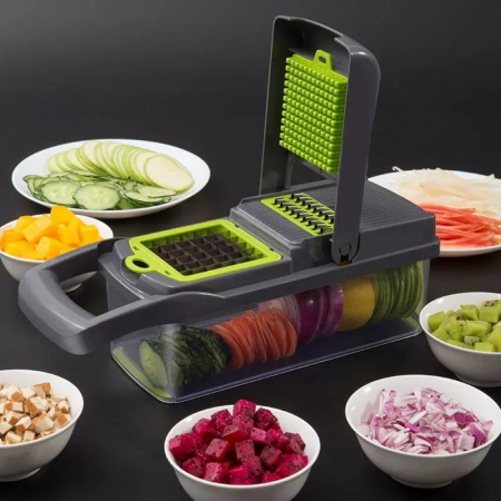 Razatoare multifunctionala legume si fructe, 15pcs, lame inox si maner plastic [2]