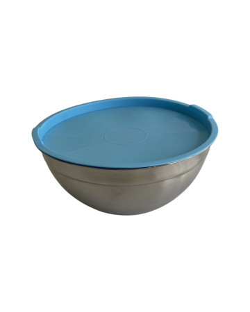 Set 5 boluri din otel inoxidabil, cu capac din plastic, diferite marimi, multicolor [3]