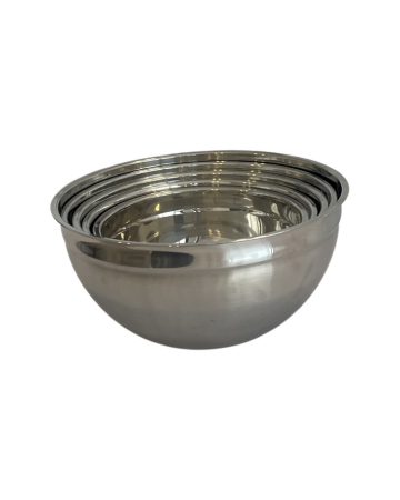 Set 5 boluri din otel inoxidabil, cu capac din plastic, diferite marimi, multicolor [5]