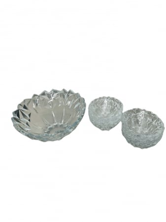 Set 6 boluri mici si un bol mare, sticla, pentru servit masa [3]