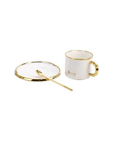 Set cana, farfurie si lingurita, ceramica [4]