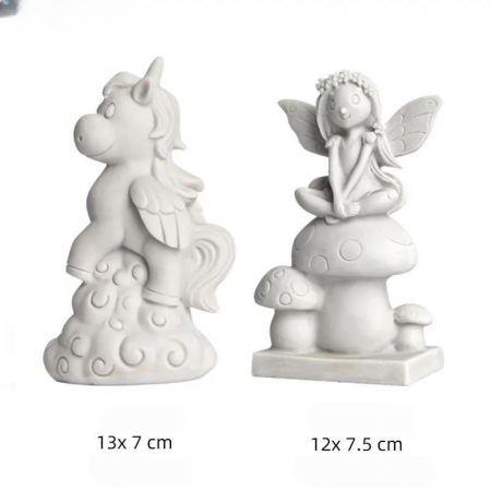 Set creativ unicorn si zana de pictat, cu accesorii si culori incluse, Paint Your Own Fairy & Unicorn [6]