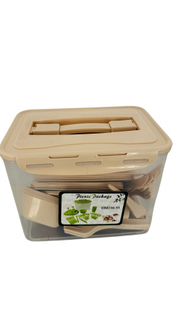 Set pentru picnic, 55 piese, plastic [4]
