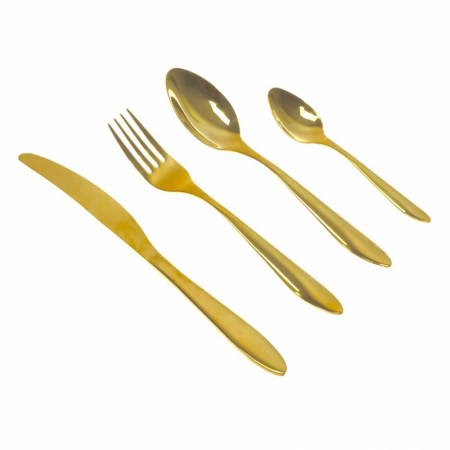 Bucatarie - Set tacamuri 24pcs, aurii