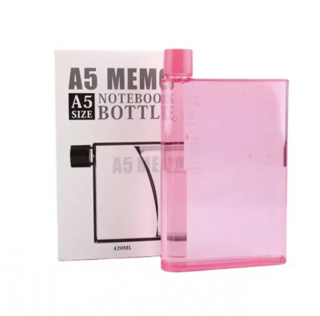 Sticla apa, forma plata tip A5, pentru a se potrivi in geanta, 420ml [3]