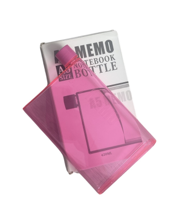 Sticla apa, forma plata tip A5, pentru a se potrivi in geanta, 420ml [6]