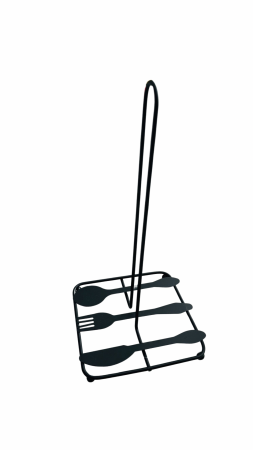 Cos si fructiere - Suport rola hartie, negru, model Kitchen
