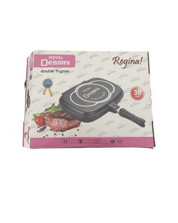 Tigaie dubla grill, inductie, din aluminiu forjat, 36cm [4]