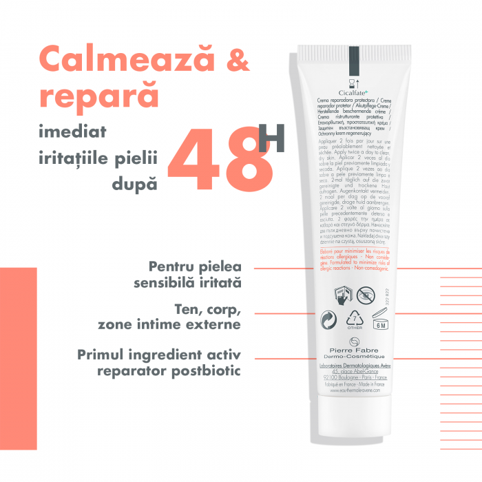 Avene Cicalfate+ crema reparatoare si protectoare 100 ml [4]