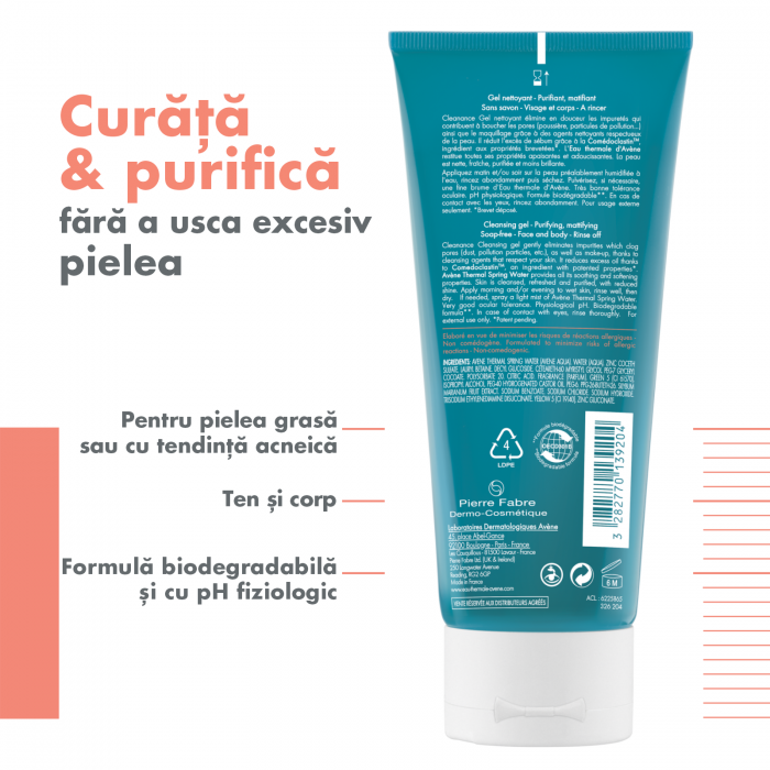 Avene Cleanance gel de curatare 200 ml [4]