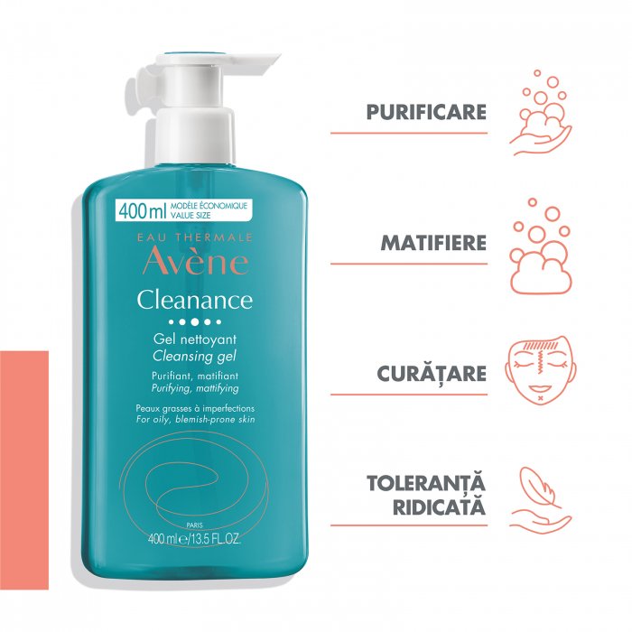 Avene Cleanance gel de curatare 400 ml [2]