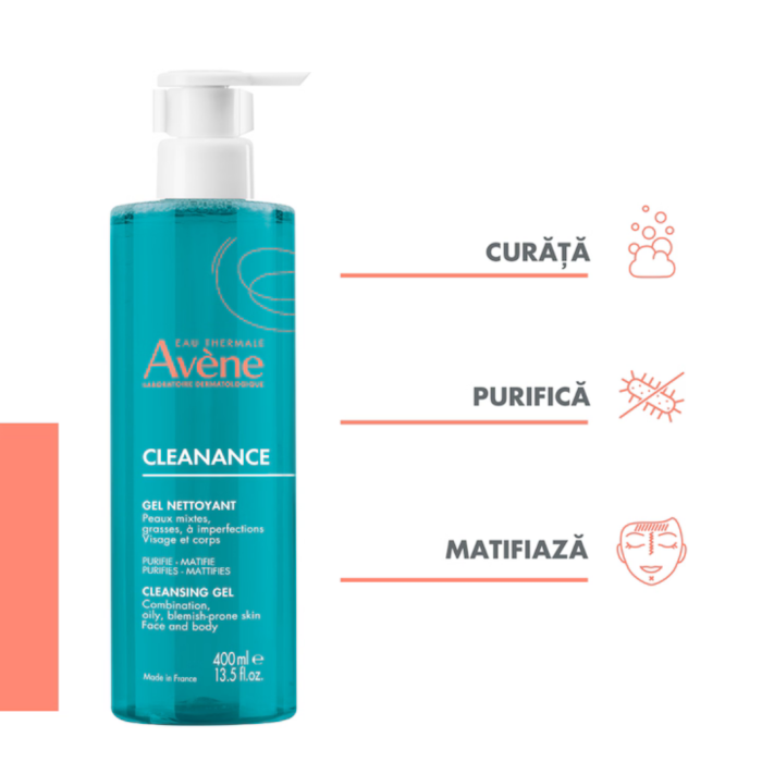 Avene Cleanance gel de curatare 400 ml [2]