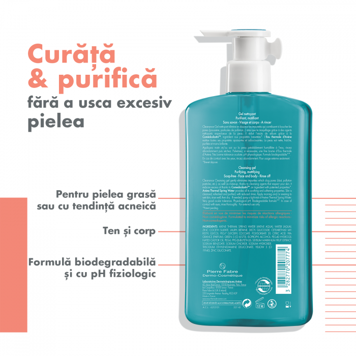 Avene Cleanance gel de curatare 400 ml [3]