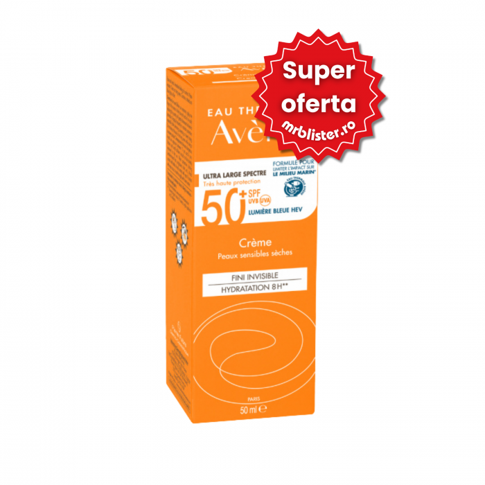 Avene Crema protectie solara SPF 50+ Triasorb 50 ml [1]