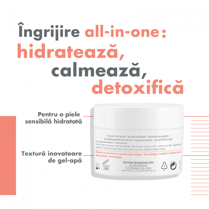 Avene Hydrance Aqua Gel piele sensibila si deshidratata 50 ml [3]