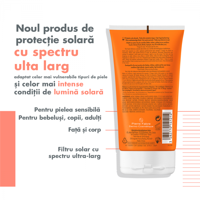 Avene Lotiune protectie solara SPF 50+ Intense Protect 150 ml [4]